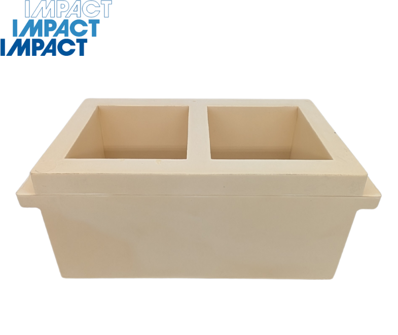 Plastic 2 Gang Cube Mould 100mm